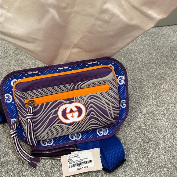 Gucci Purple and Orange Belt Bag - Picture 1 of 5